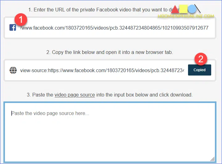 Download video facebook từ nhóm kín qua fbdownloader.net