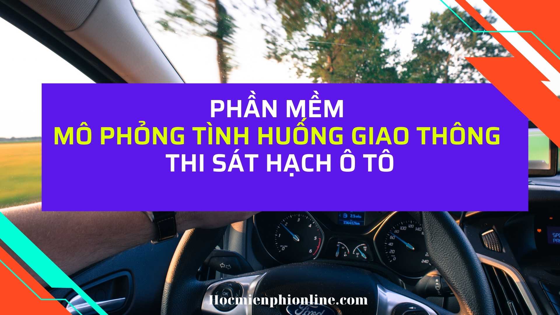 Phần mềm mô phỏng tình huống giao thông thi sát hạch ô tô