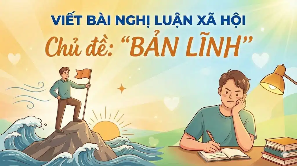 Viết bài nghị luận xã hội về chủ đề " Bản lĩnh" 1