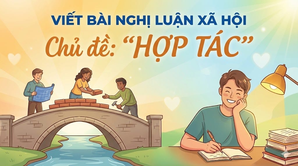 Viết bài nghị luận xã hội về chủ đề " Hợp tác" 1