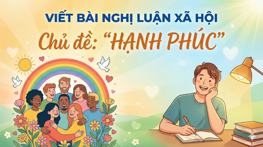 Viết bài nghị luận xã hội về chủ đề "hạnh phúc" 1