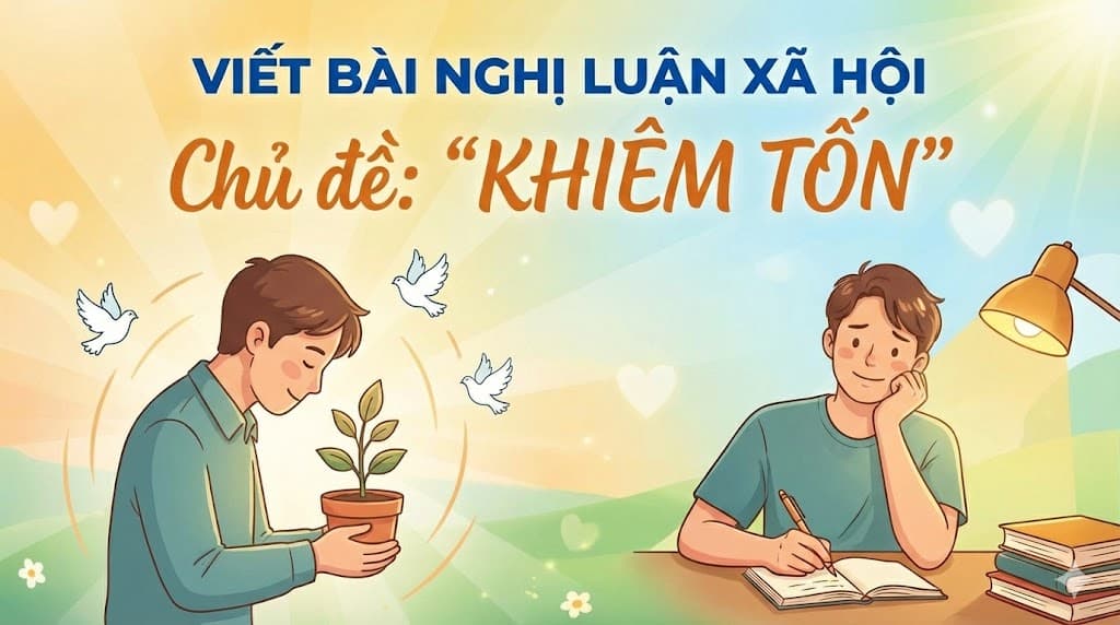 Viết bài nghị luận xã hội về chủ đề "khiêm tốn" 1